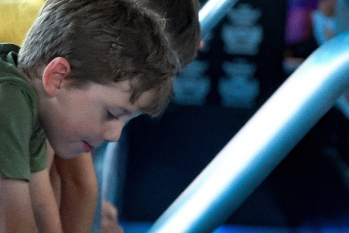 a man sitting in a car