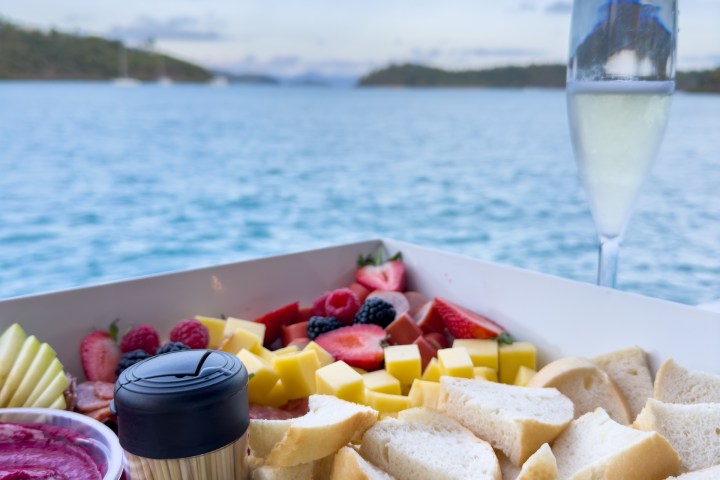a plate of food on a table