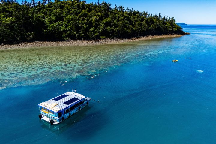 a small boat in a body of water